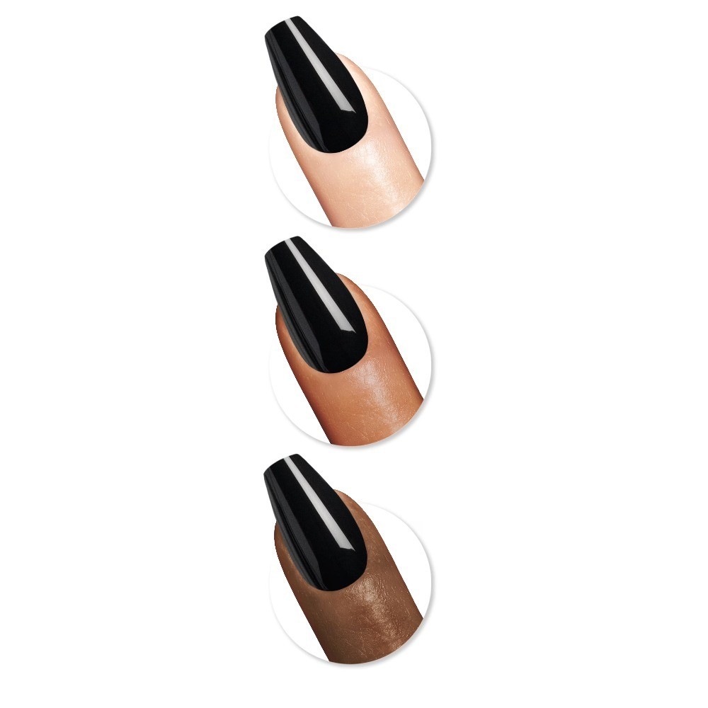 Salon Effects Perfect Press-On Nails, Onyx-Pected, Non-Damaging, Easy to Apply