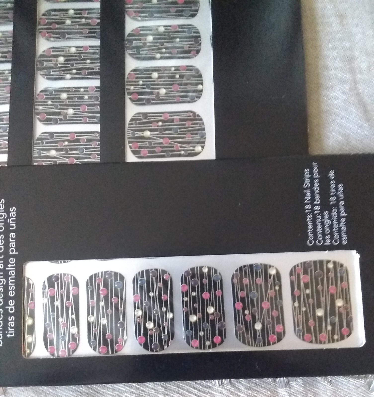 Avon Lot X 4 Nail Art Design Strips Bedazzled New