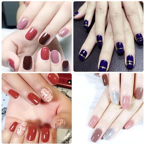 24 Sheets 336 Pcs Multiple Designs Nail Polish Strips for Women Girls Style 3