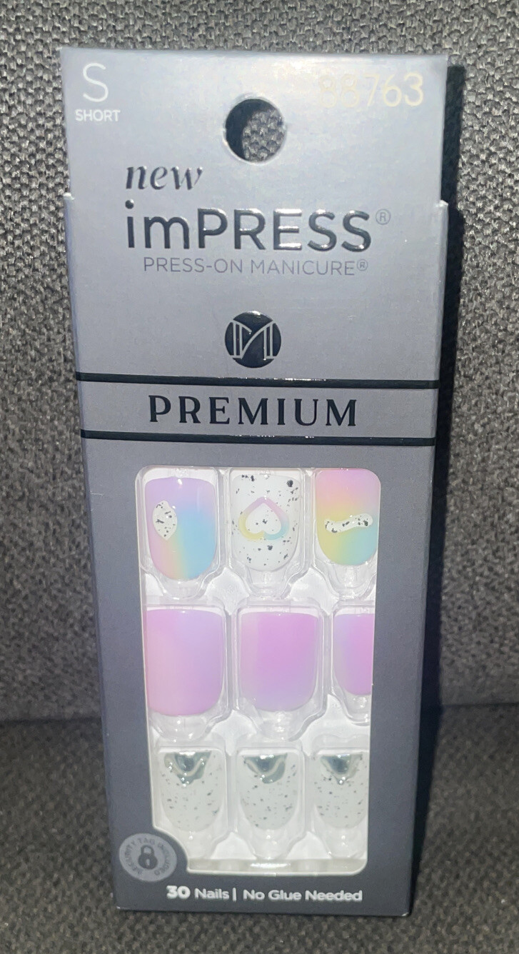 Kiss💅imPress Press-On Manicure Premium “Sweet Life” Short 30 Nails