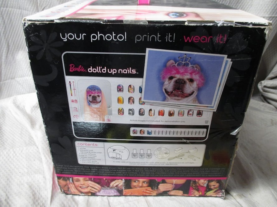 Barbie Doll’d up Nails Digital Nail Printer 2008 Mattel | New – Complete!