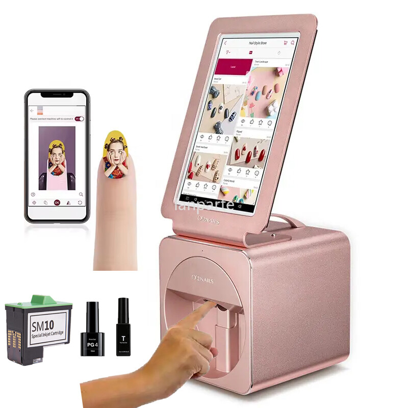 O’2NAILS Touch Screen Nail Printer Desktop Nail Art Printer Machine APP Pattern