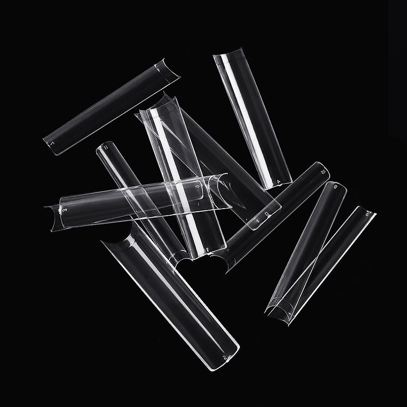 504Pcs XXL Square False Nail Tips Extra Long Fake Nails Half Cover with 12Size