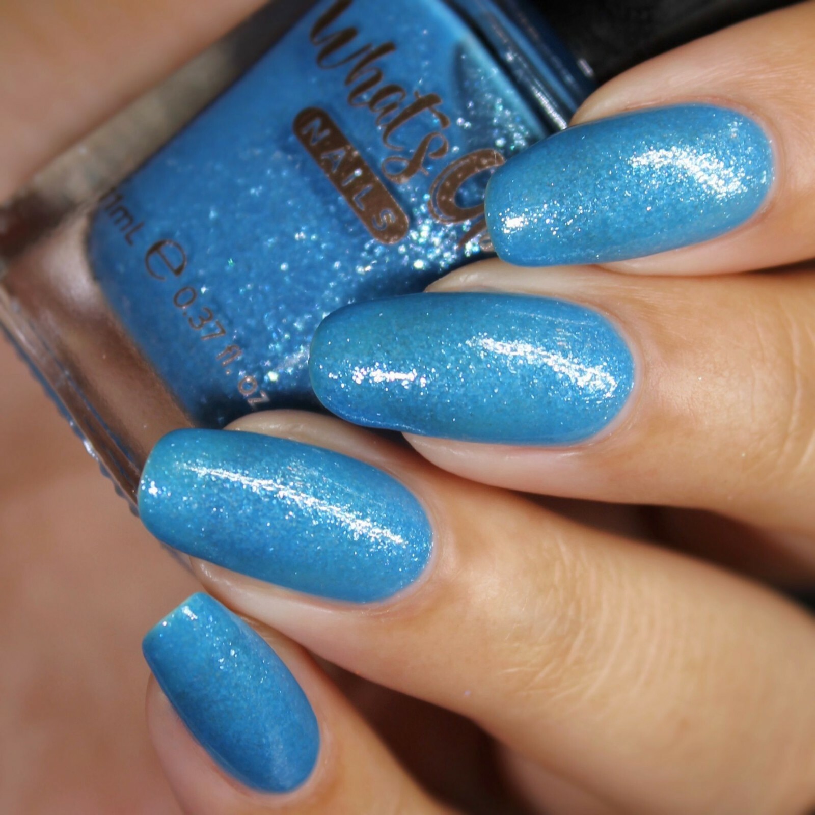 Slippery When Cold Regular Polish (Chrome Shimmery Blue), Polish for Nail Art