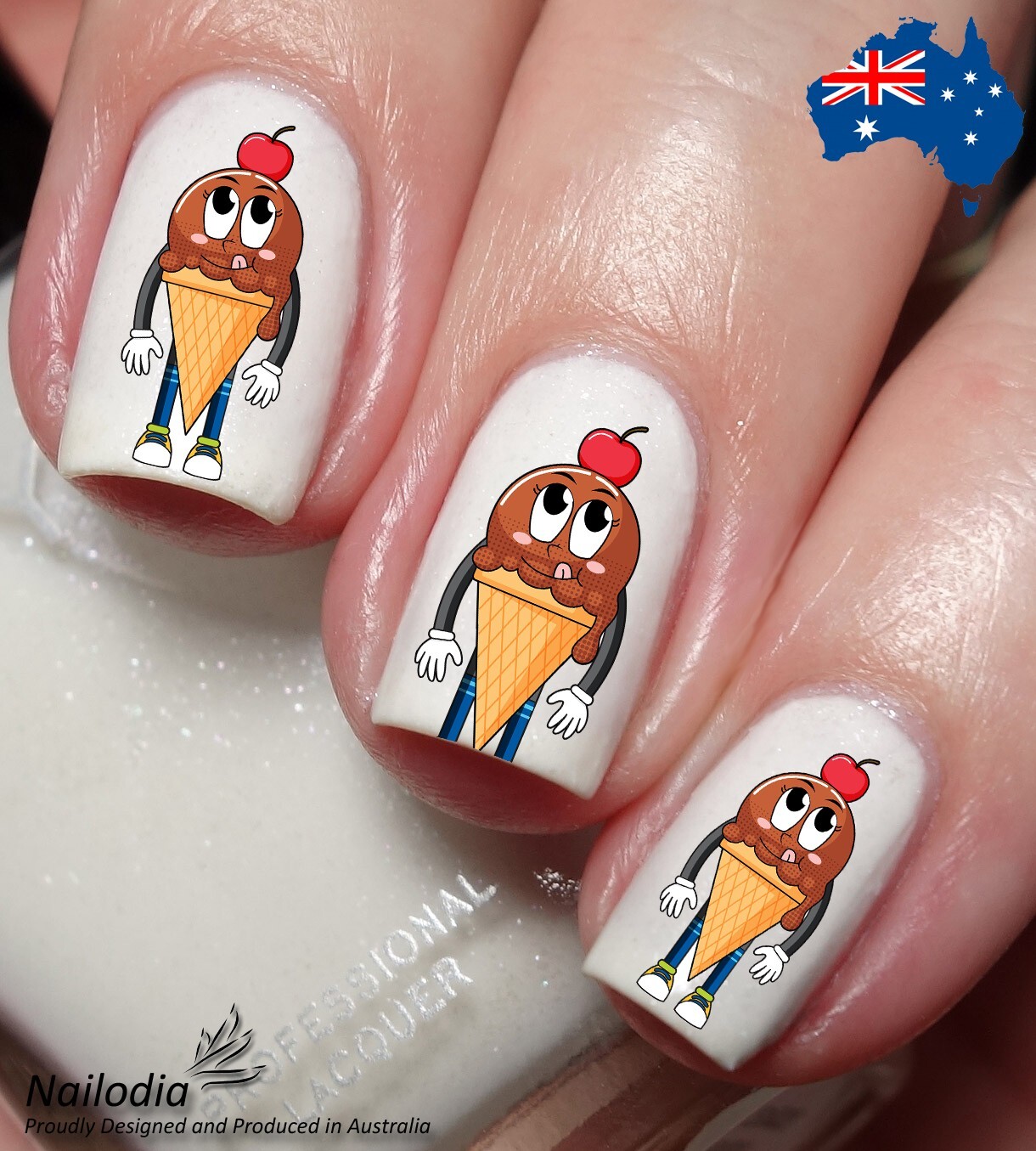 Chocolate Lovers Nail Art Decal Sticker Water Transfer Slider