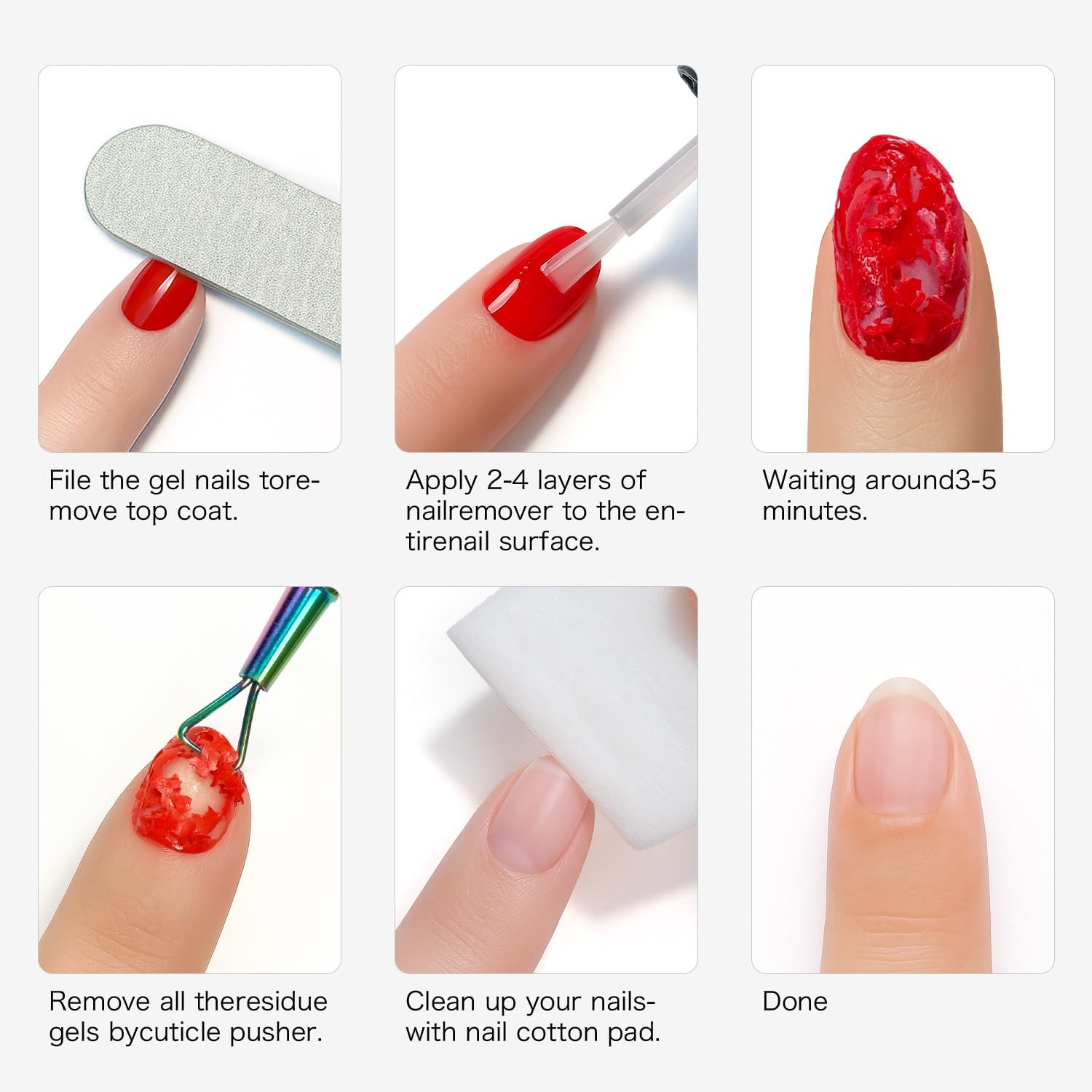 Gel Nail Polish Remover for Home Use – 3-5 Minute Quick 15 Fl Oz (Pack of 1)