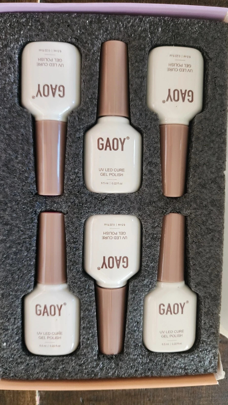 GAOY Pink Gel Nail Polish Set of 6 Colors