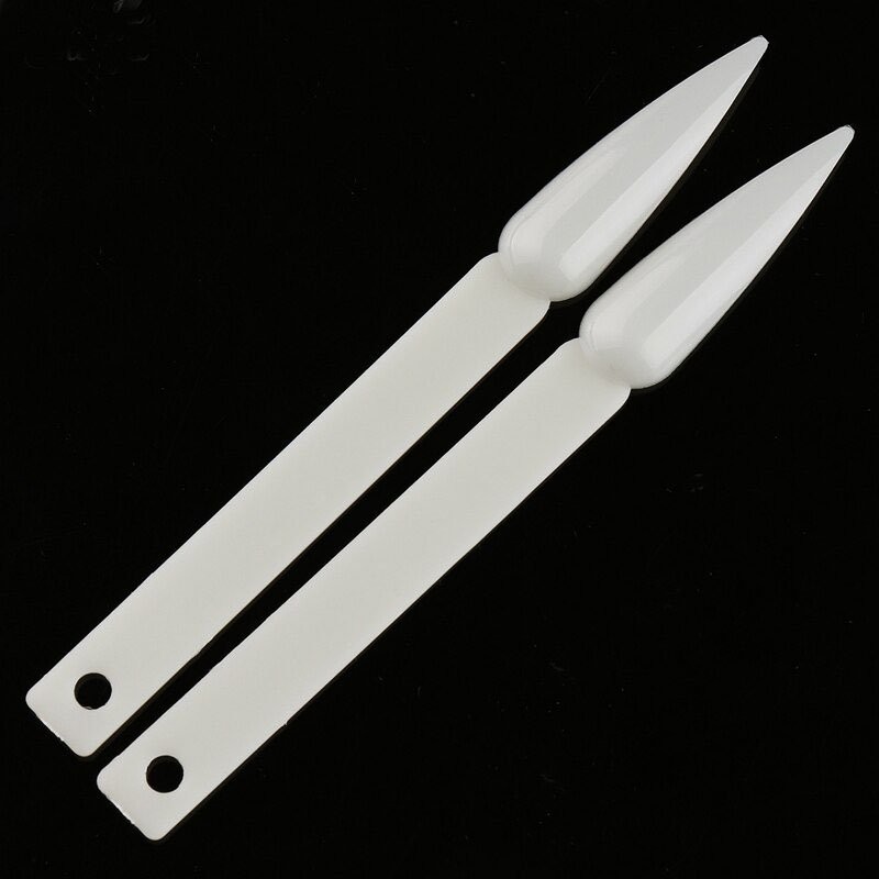 Pandaspa Natural Nail Display Tips Stiletto Point Tips Sample Nail Art Sticks…