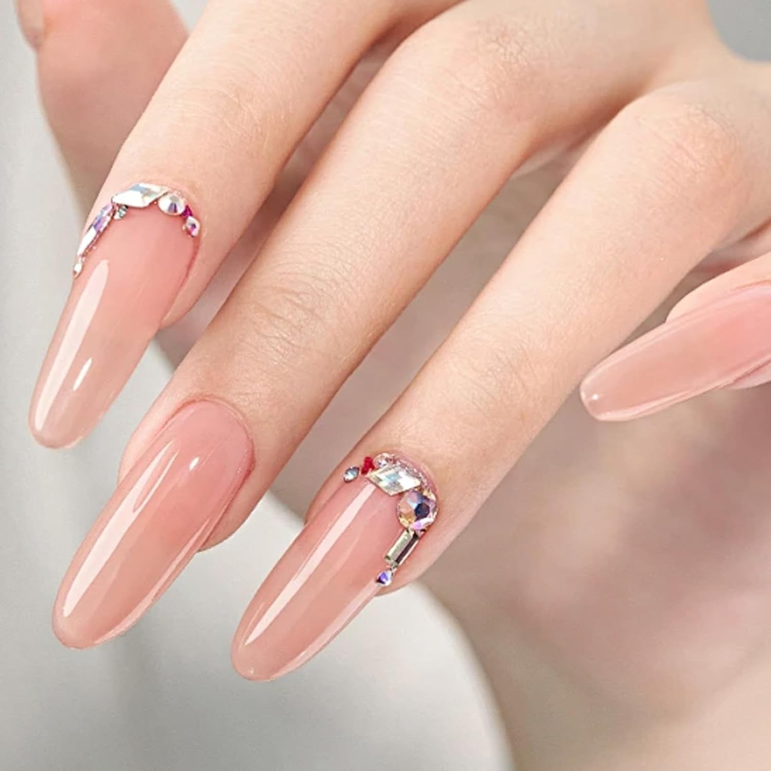 2000pcs Mini Colorful Rhinestones Nail Art Charm, Multi Shape Flat Back Nail …