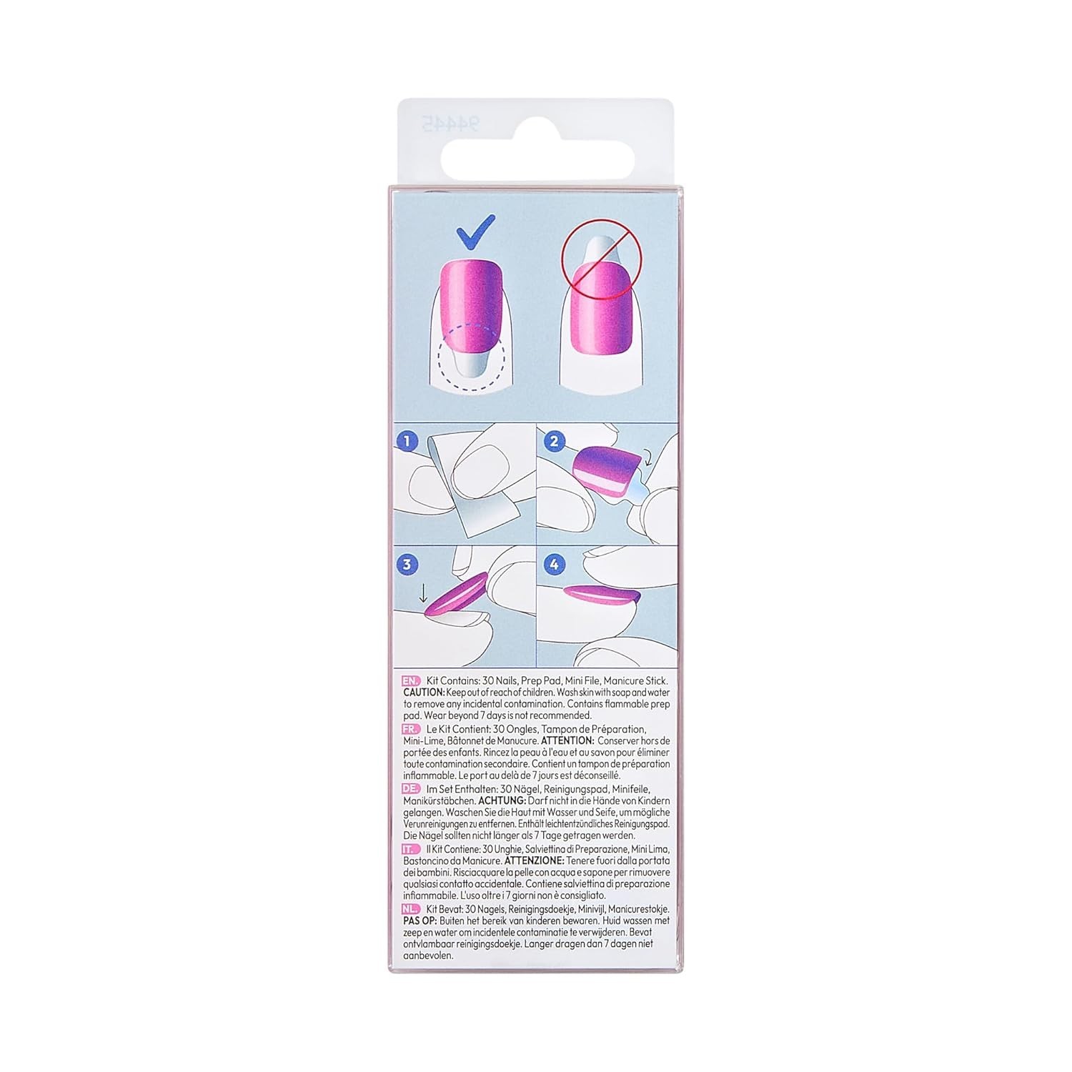 Squoval Press On Nails by KISS: Cherished Pink – Easy, Stylish, Up to 10 Days