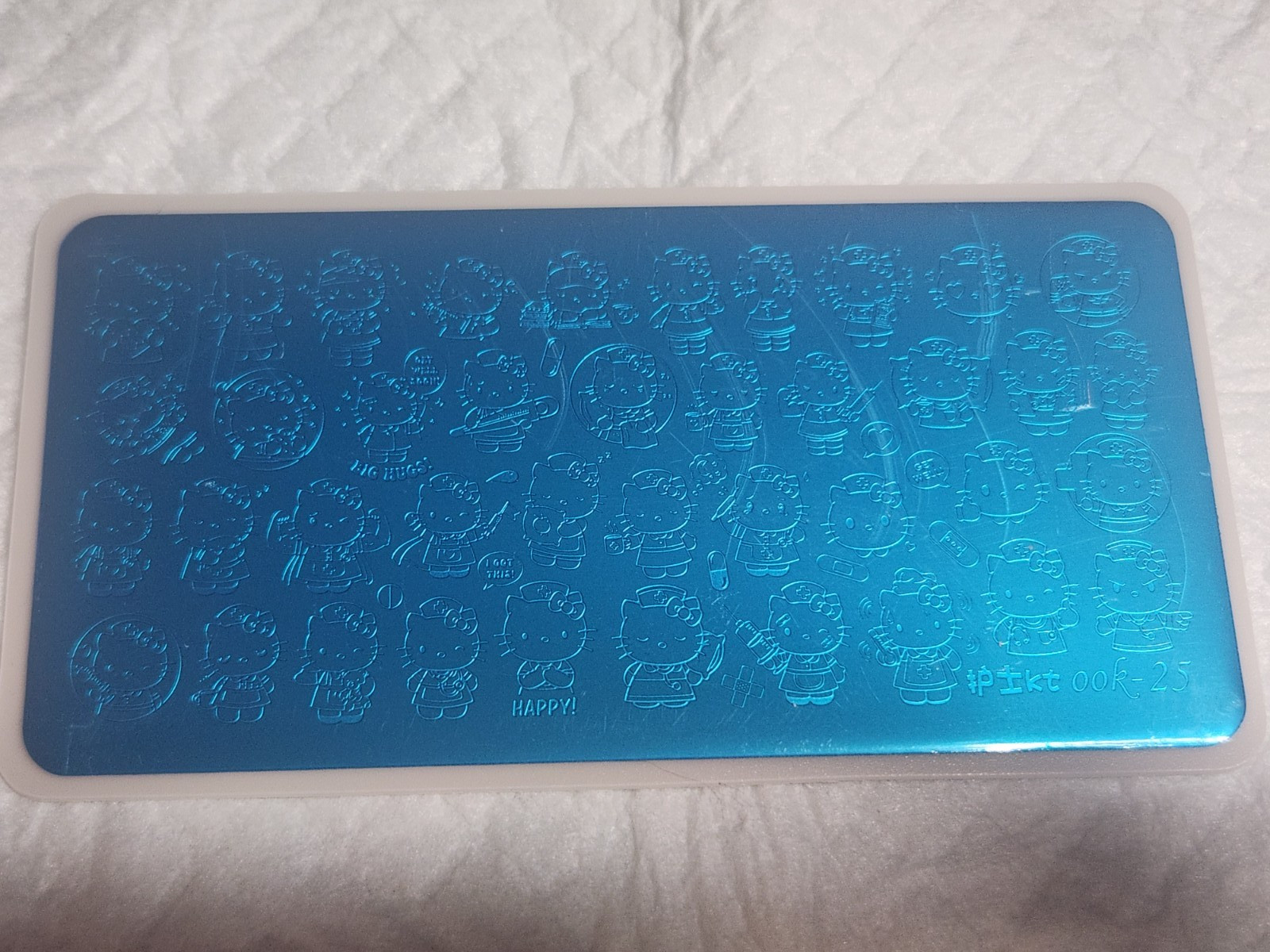 Nail Stamping Plate – Nurse RN LPN Hello Kitty Ook-25 – new