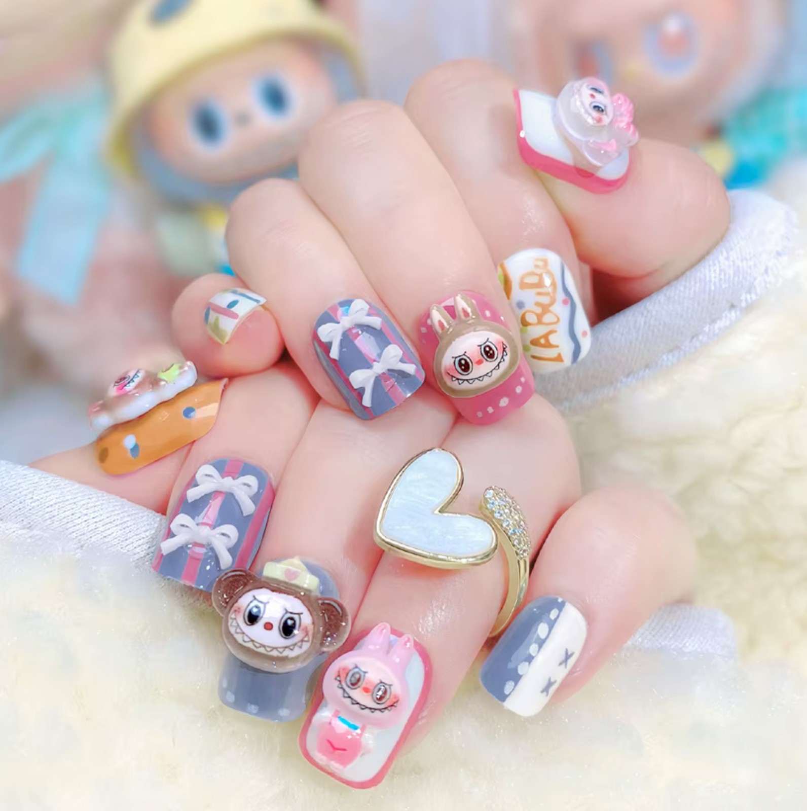 Labubu Press On Nails