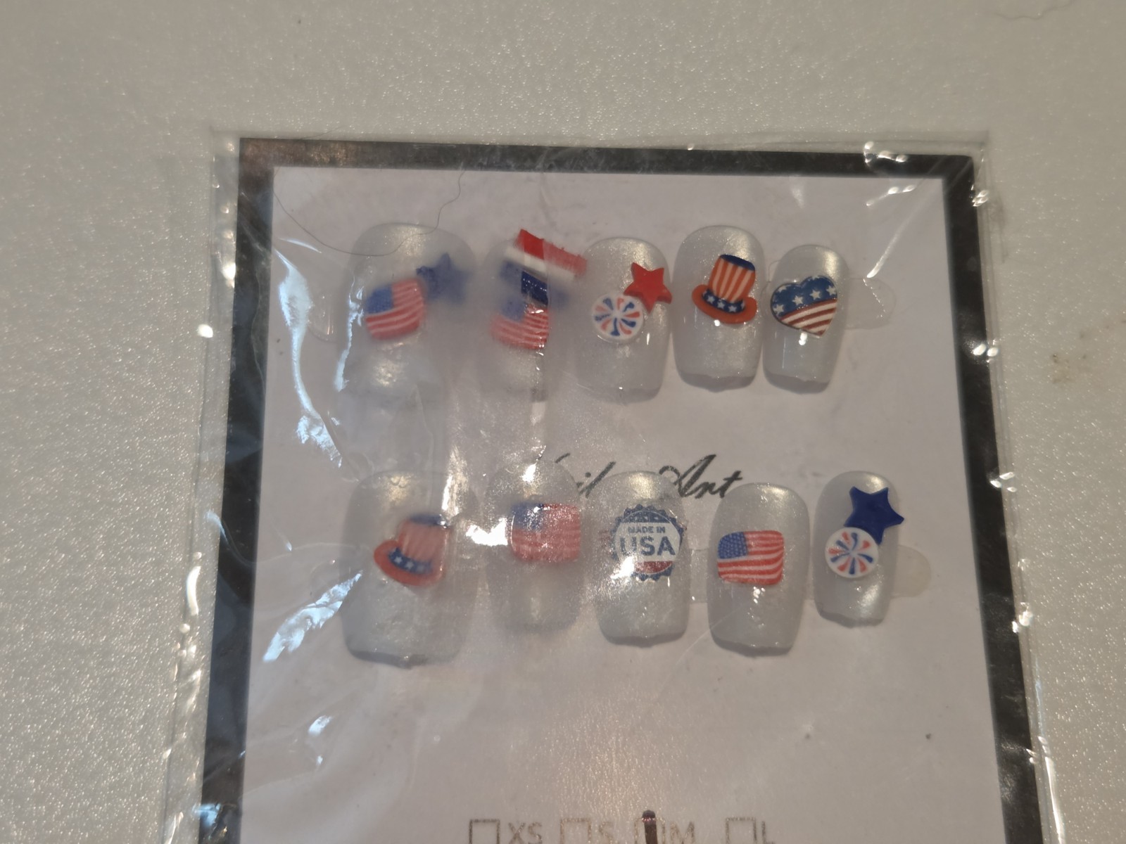 Christmas Press-On Nails 3D Multicolor Short Square Full Cover Pre-Designed