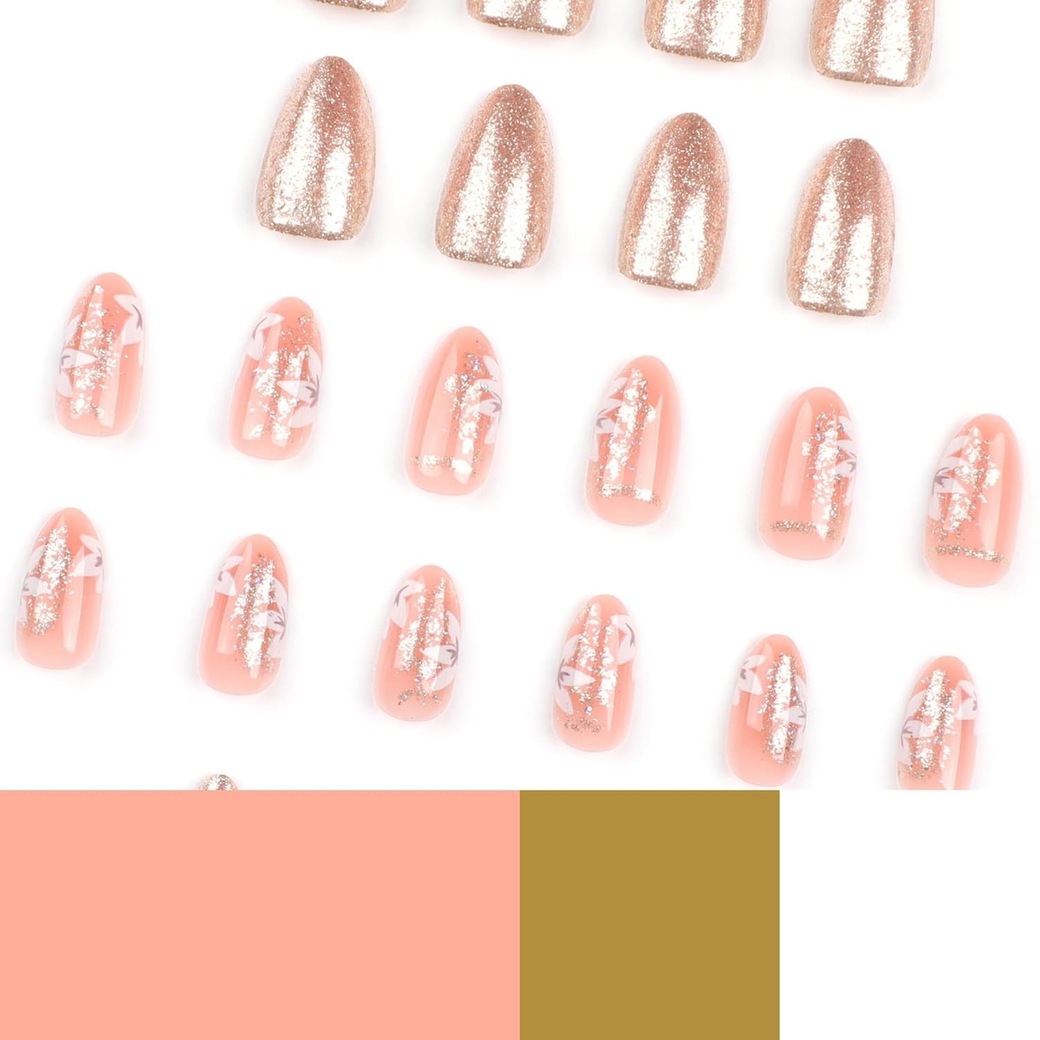 Secret Lives Premium Glossy Reusable Artificial Skin Color with Golden Glitter