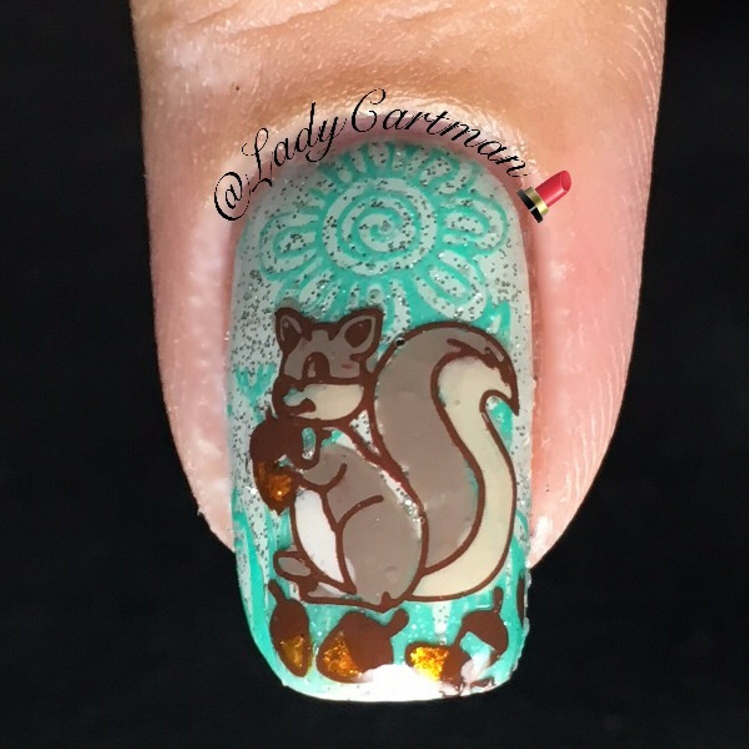 Forest Animal Pattern Nail Art Stamping Manicure Template Stencil Plate L018