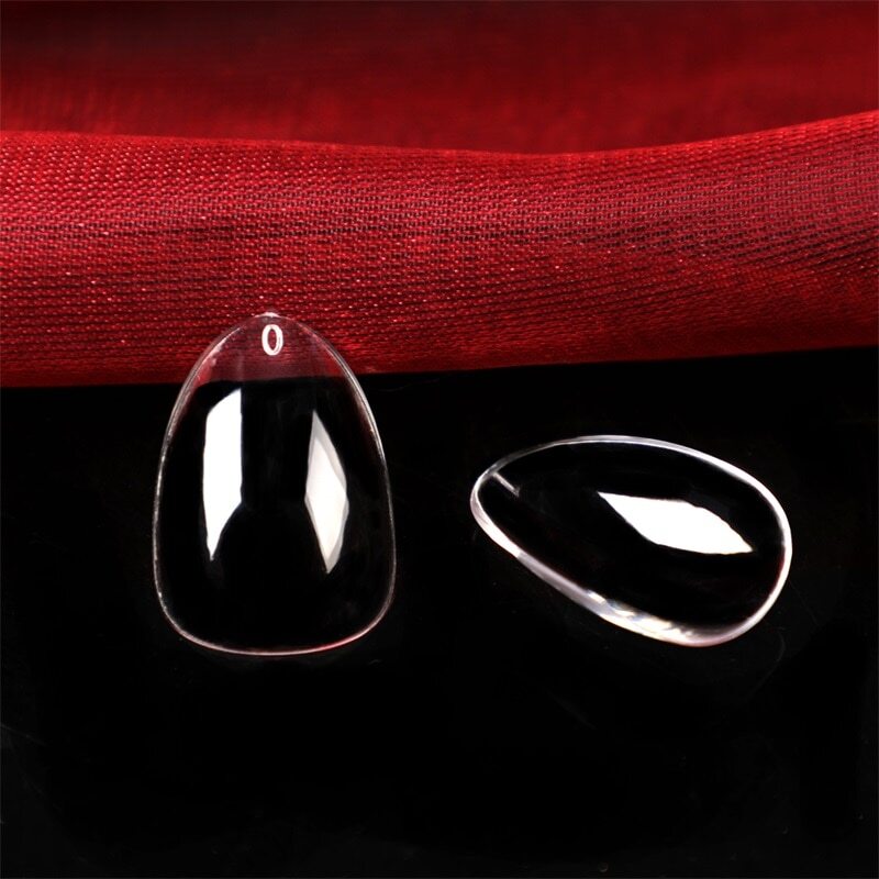 240pcs Full Coverage Sculpted Short Almond Soft Gel Press On False Nail Art Tips