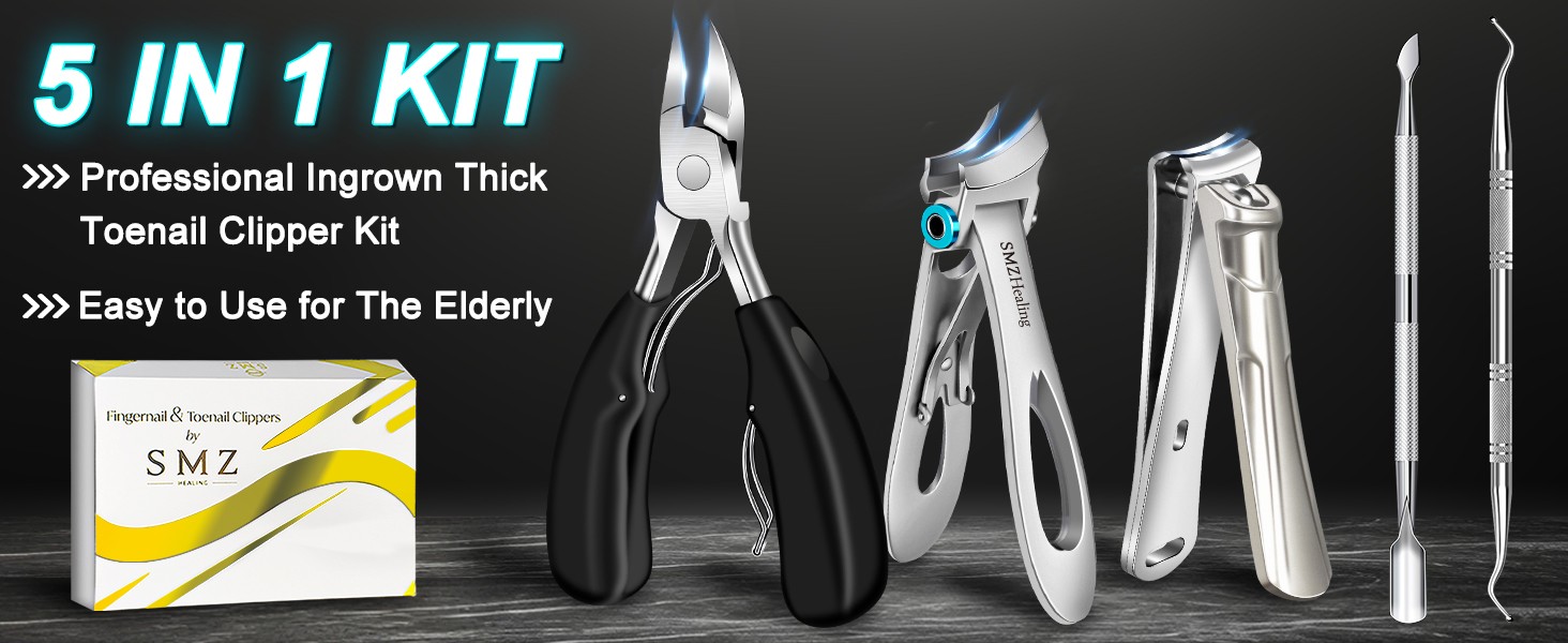 Toenail Clippers for Seniors Thick Toenails, 2026 Large Toe Nail Clippers for