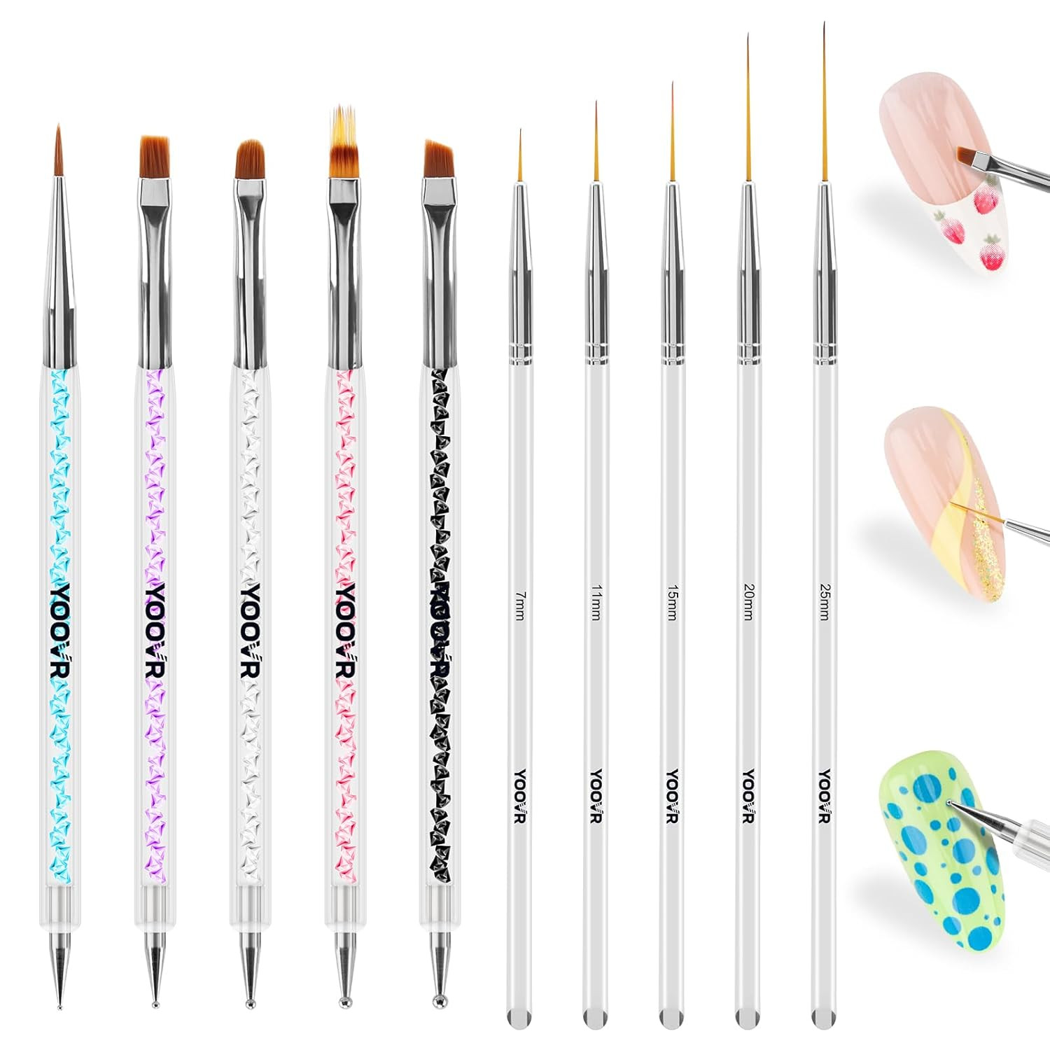 Nail Art Tools Set, Nail Stand for Press on Holder for Painting Nails, Nail Art