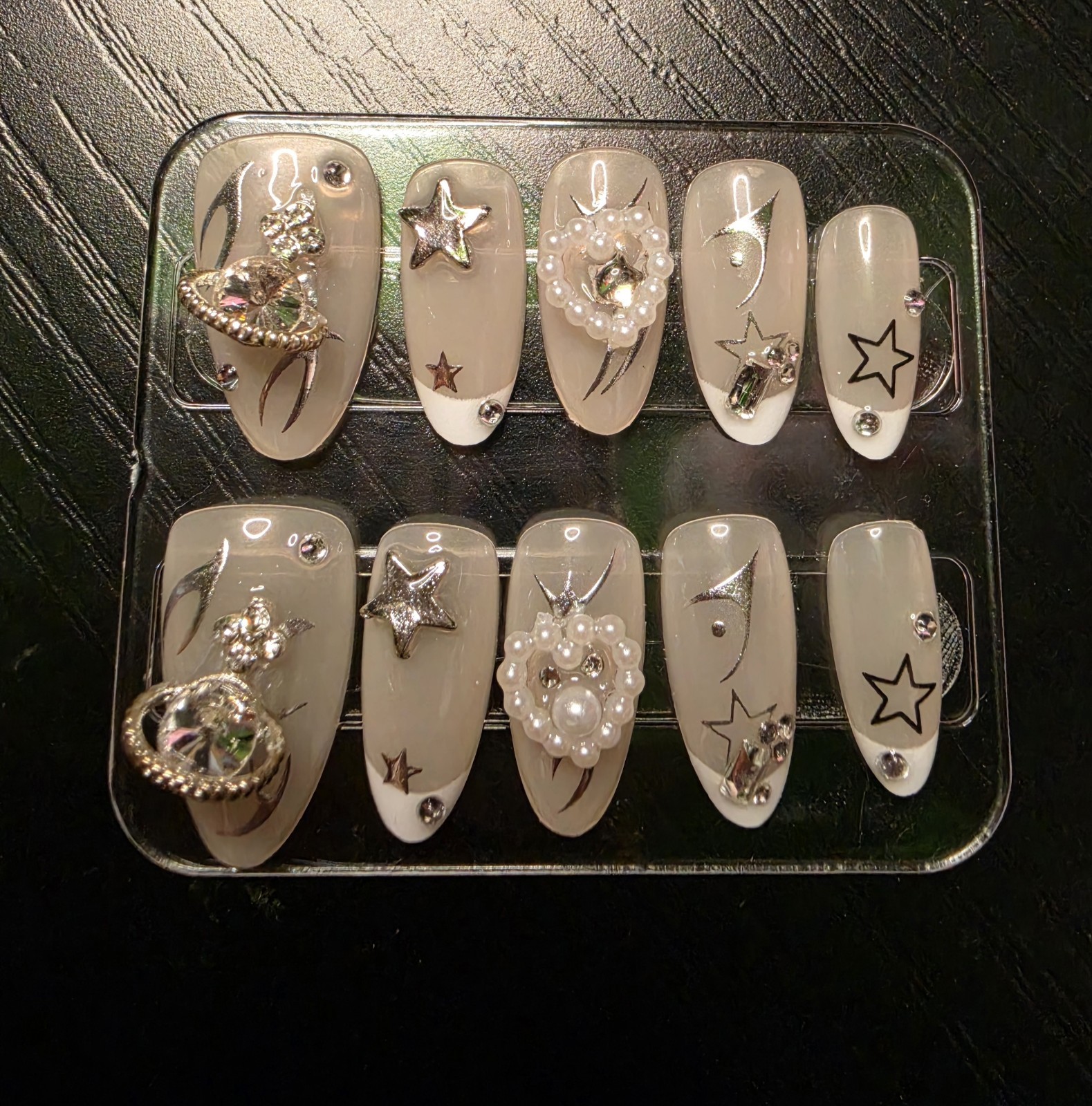 Handmade Press-On Nails: Size Medium
