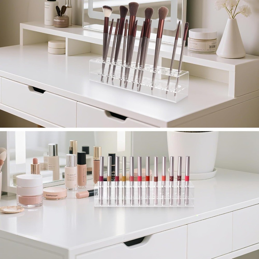 Nail Art Tool Organizer Refillable Storage Container Brush Holder Display Case
