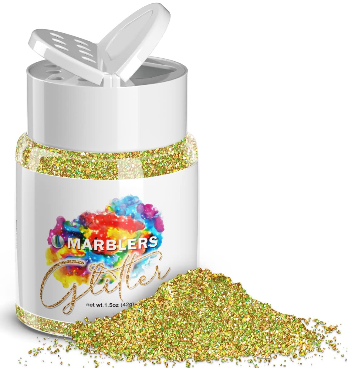 Holographic Glitter [Holo Olive Gold] 1.5oz (42g) | Fine | Non-, Vegan, Cruel…