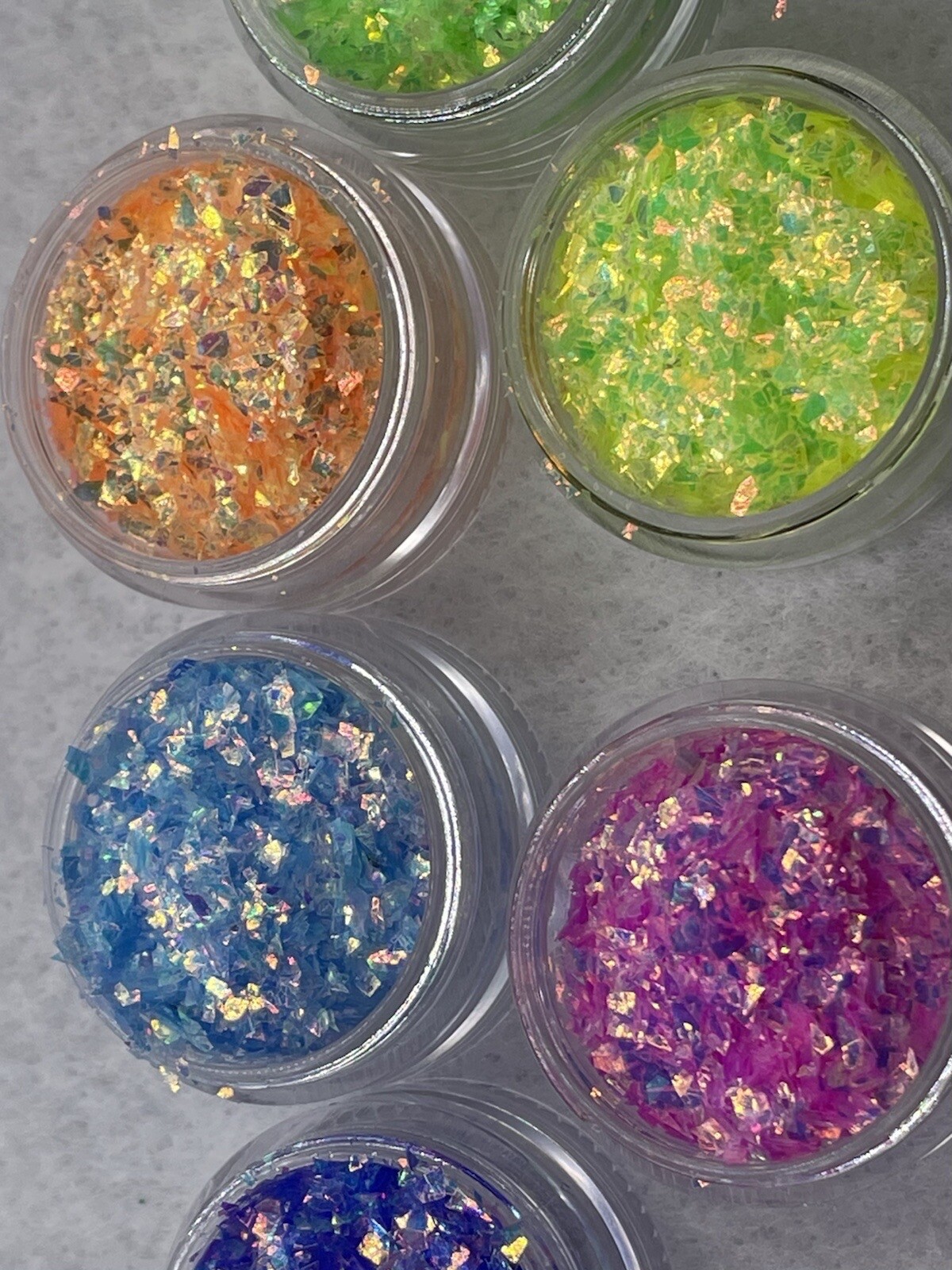 RAINBOW EFFECT GLITTER NAIL ART POWDER DUST FLAKES Hot Nails Iridescent 5G USA