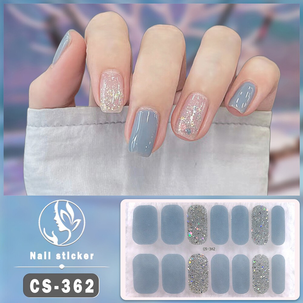 Nail Art Stickers Self-Adhesive DIY Stylish Nail Wraps Full Cover Stickers