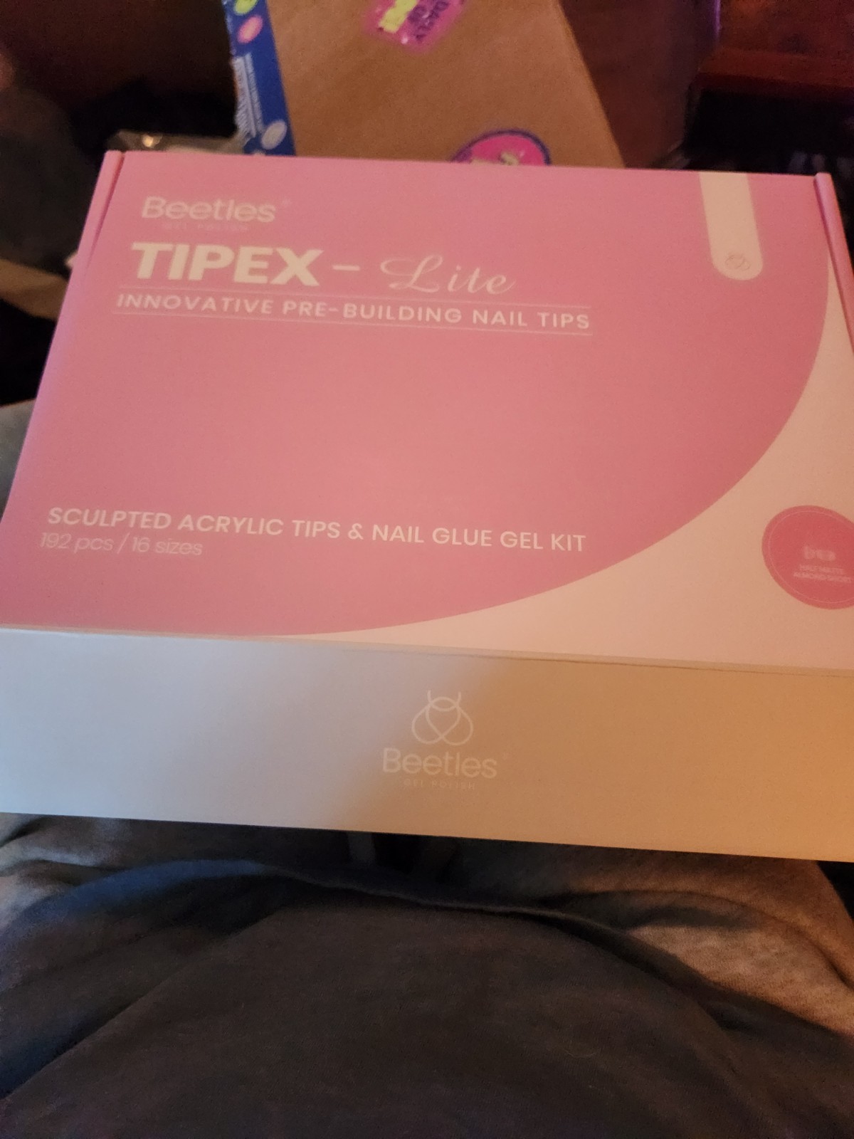 Beetles Tipex Instant Apex Nail Tips Kit: 224 Medium Almond Acrylic Tips