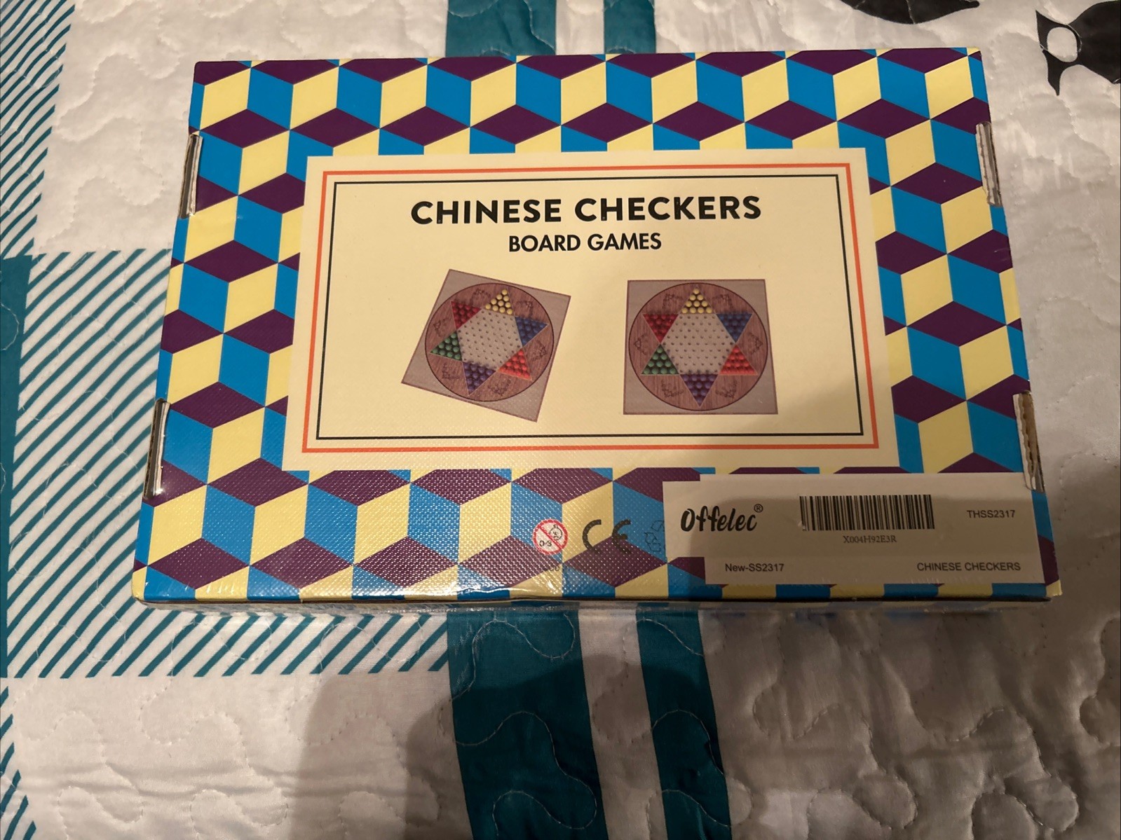 Offelec Classic Chinese Checkers Game Set – 13.5 Foldable