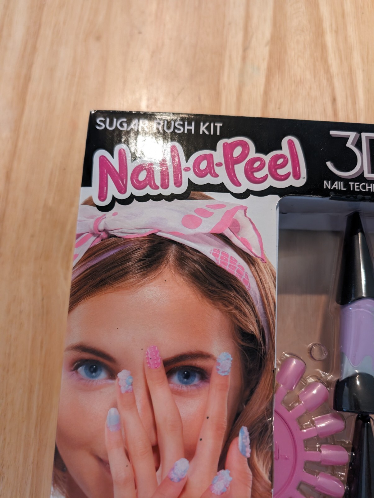 new 3d nail art manicure tip diy decoration polish nail-a-peel sugar rush kit