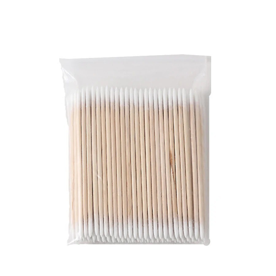 100PCS Double Ended Cotton Swabs Pointed Tips Nail Art Makeup Corrector