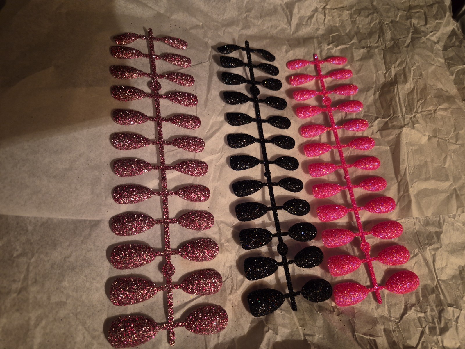 Stick On Glitter Nails See Pics And Description