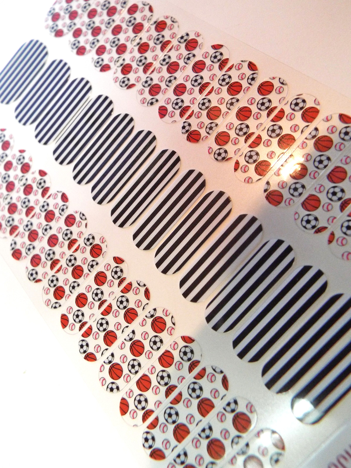 Jamberry Game Day Junior Nail Wrap Full Sheet 53R2