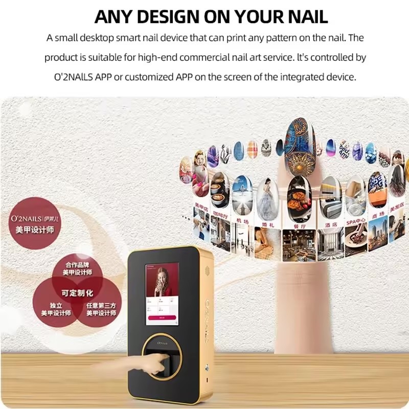 O2nails Desktop Nail Printer X12.5 technology +nail fashion