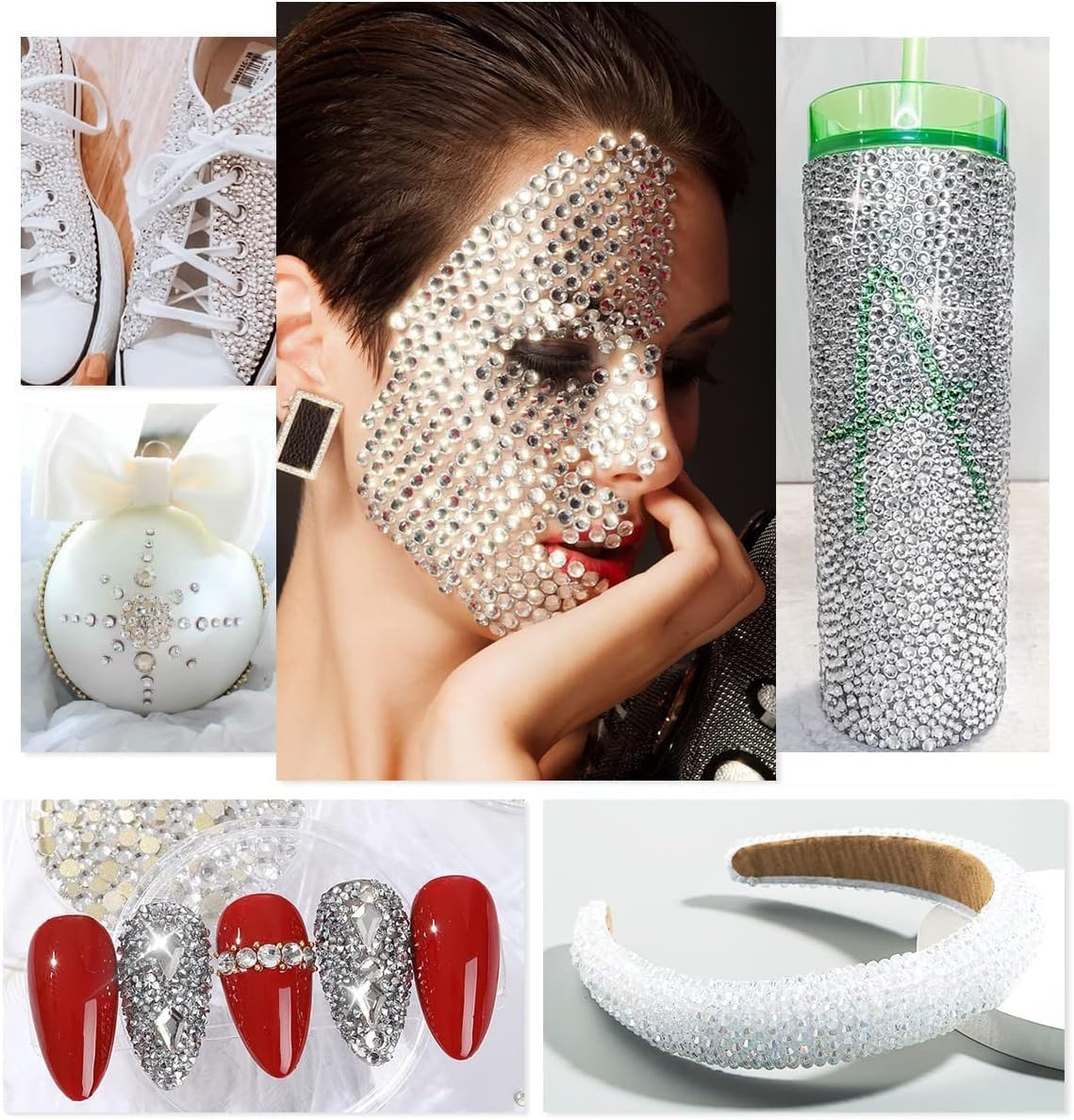 3000PCS 4Mm Transparent Resin Rhinestones for Crafting Flatback Jelly Stones Bul