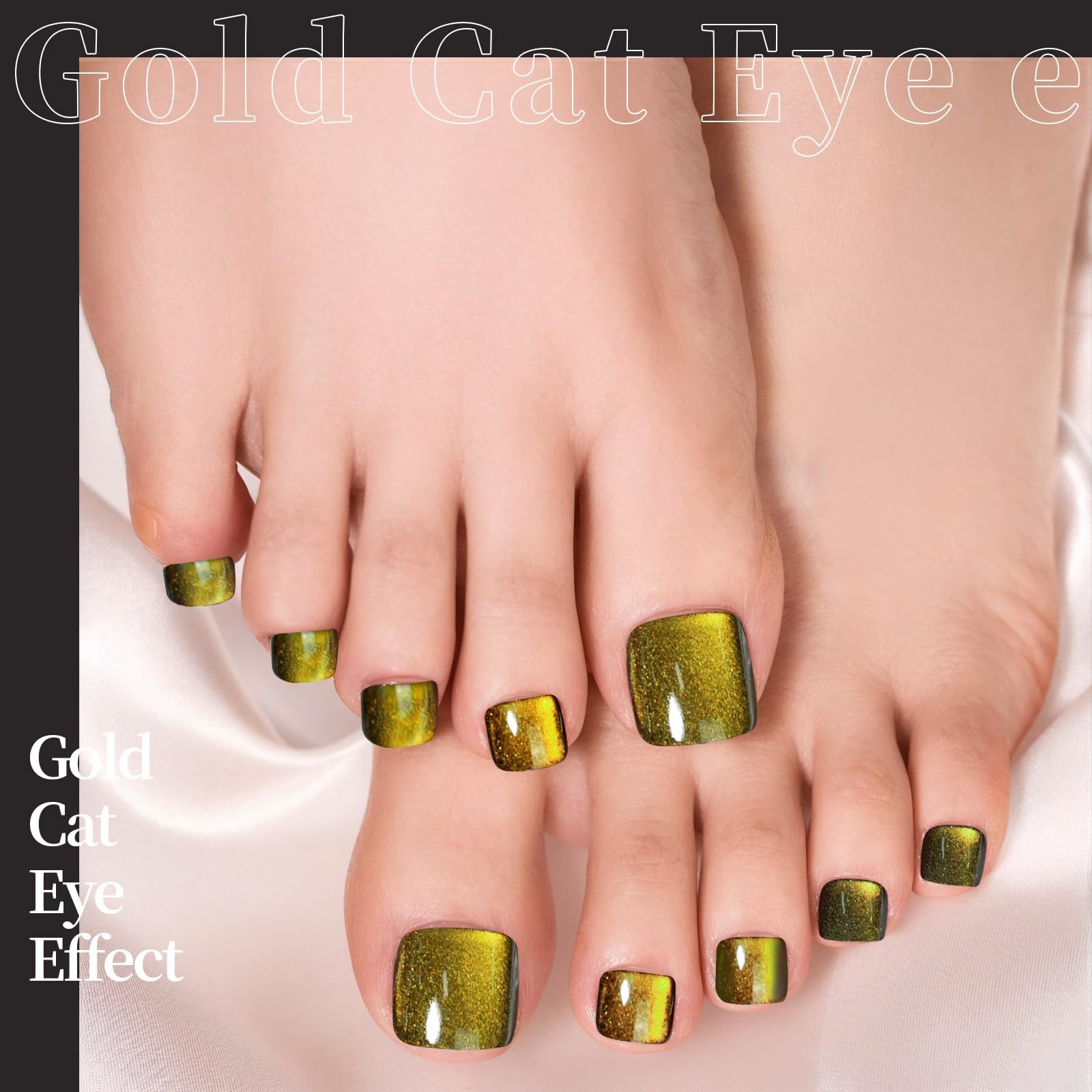 FANDAMEI Press on Toenails, 6 01-11, Hot Pink/Dark Blue/Gold/Green/Red/Purple