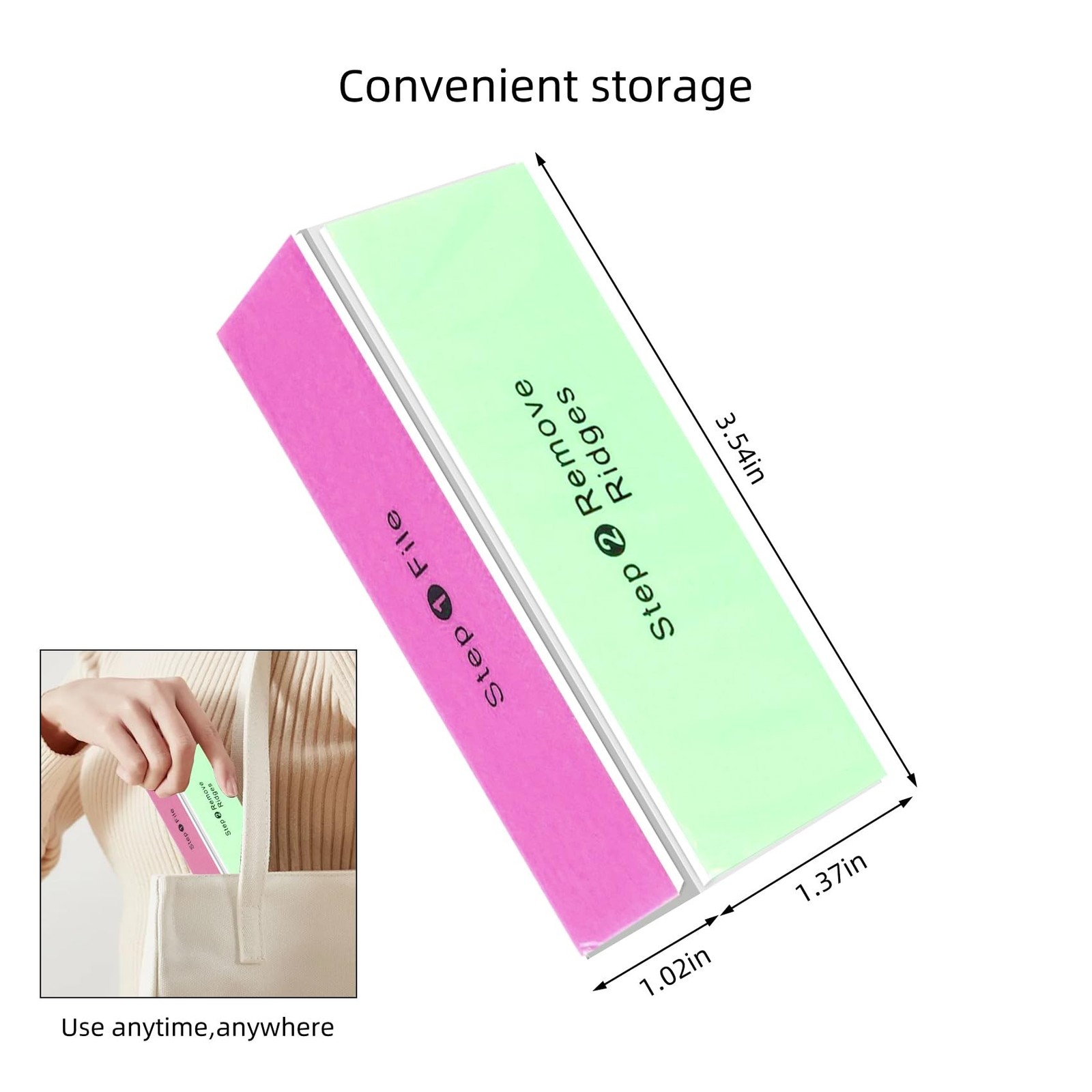 SKYPIA 2 Packs 4 Way Nail Buffer Block Nail Files and Buffers, Smooth & Buff …
