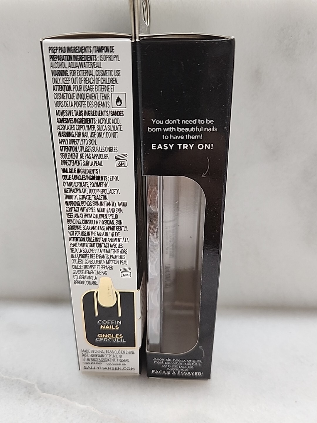 2 Sally Hansen Perfect Manicure Salon Effect Meet Me in the Metal Coffin Nails