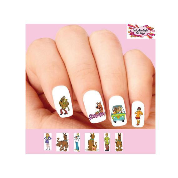 Waterslide Nail Decals Art Set of 20 – Scooby Doo Shaggy Assorted