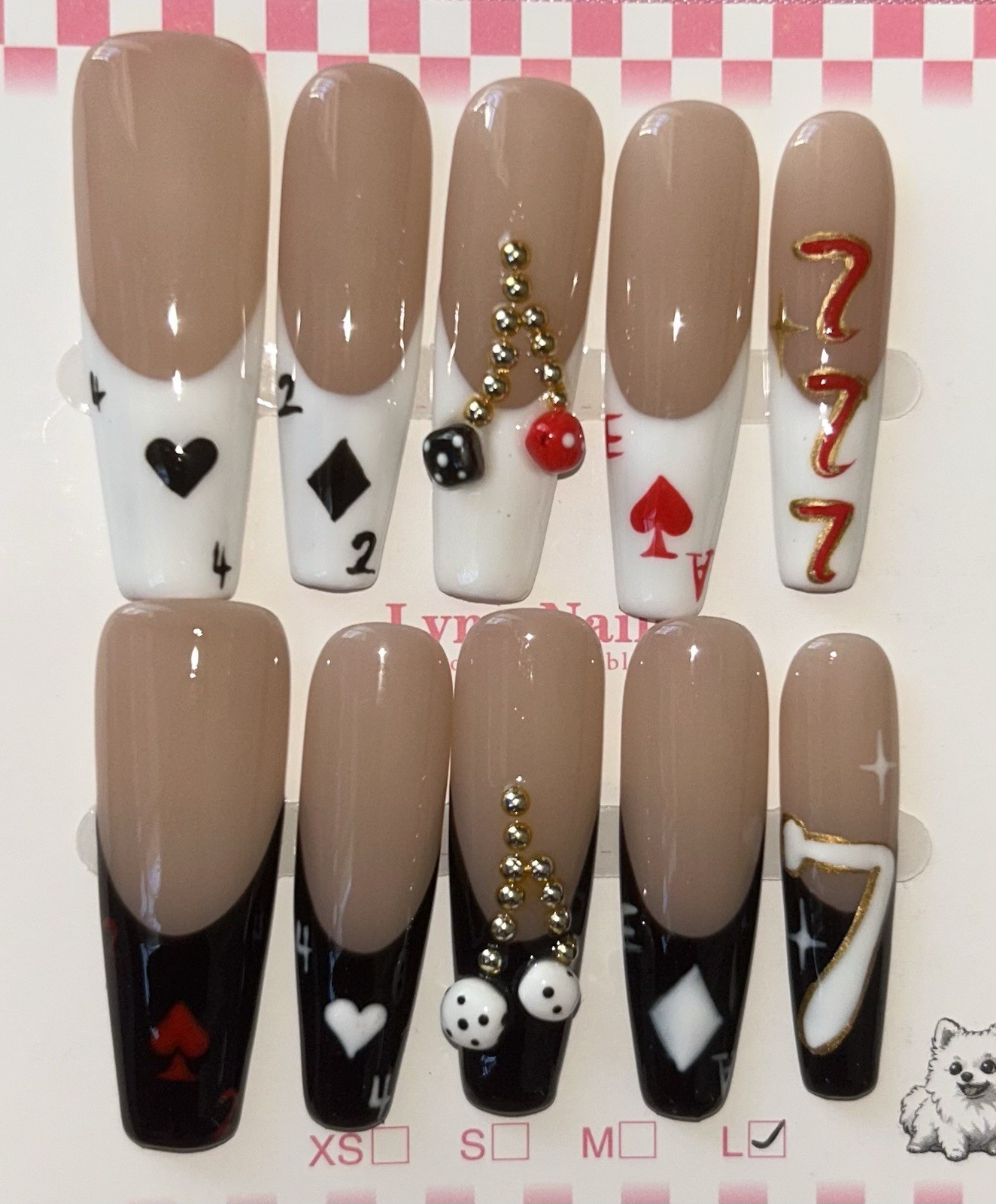Acrylic Bling Extra Long Coffin Press-On Nails