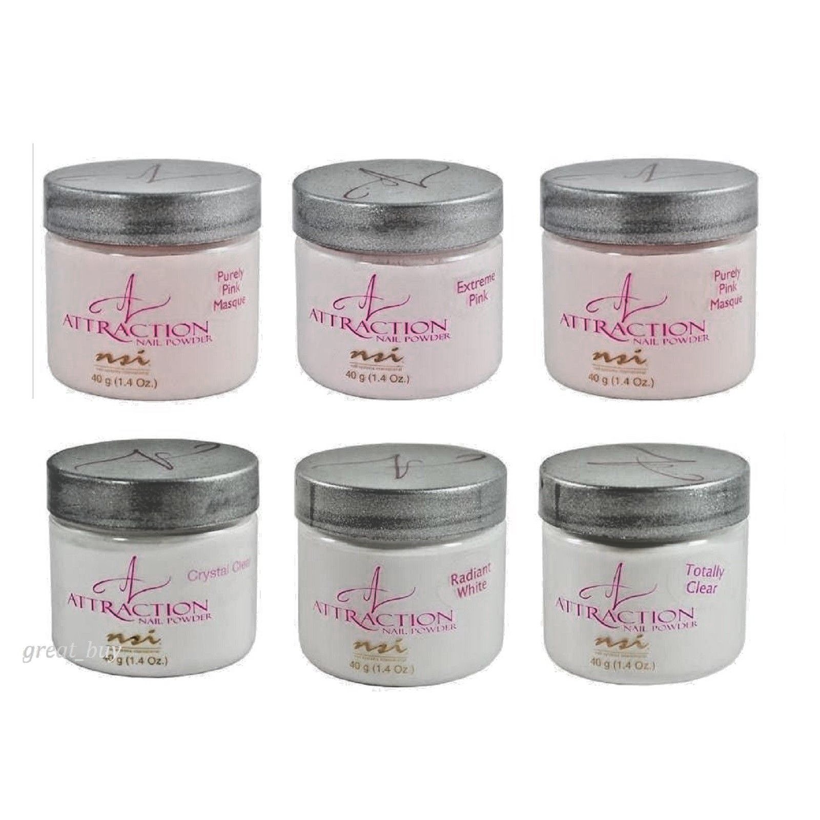 NSI Attraction Nail Acrylic Powder 1.4oz 40g nsi _Choose Any Color !!!