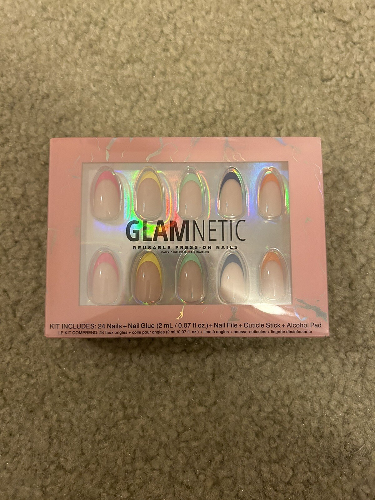 Glamnetic Reusable Press-On Nails *Sprinkles-Almond* NEW
