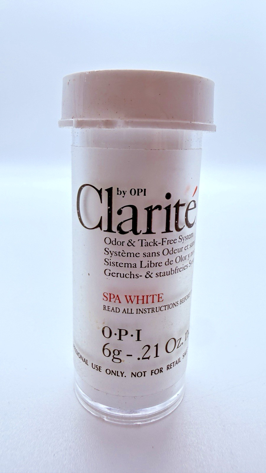 Clarite By Opi Odor & Tack Free System – Spa White – 0.21 Oz NWOB