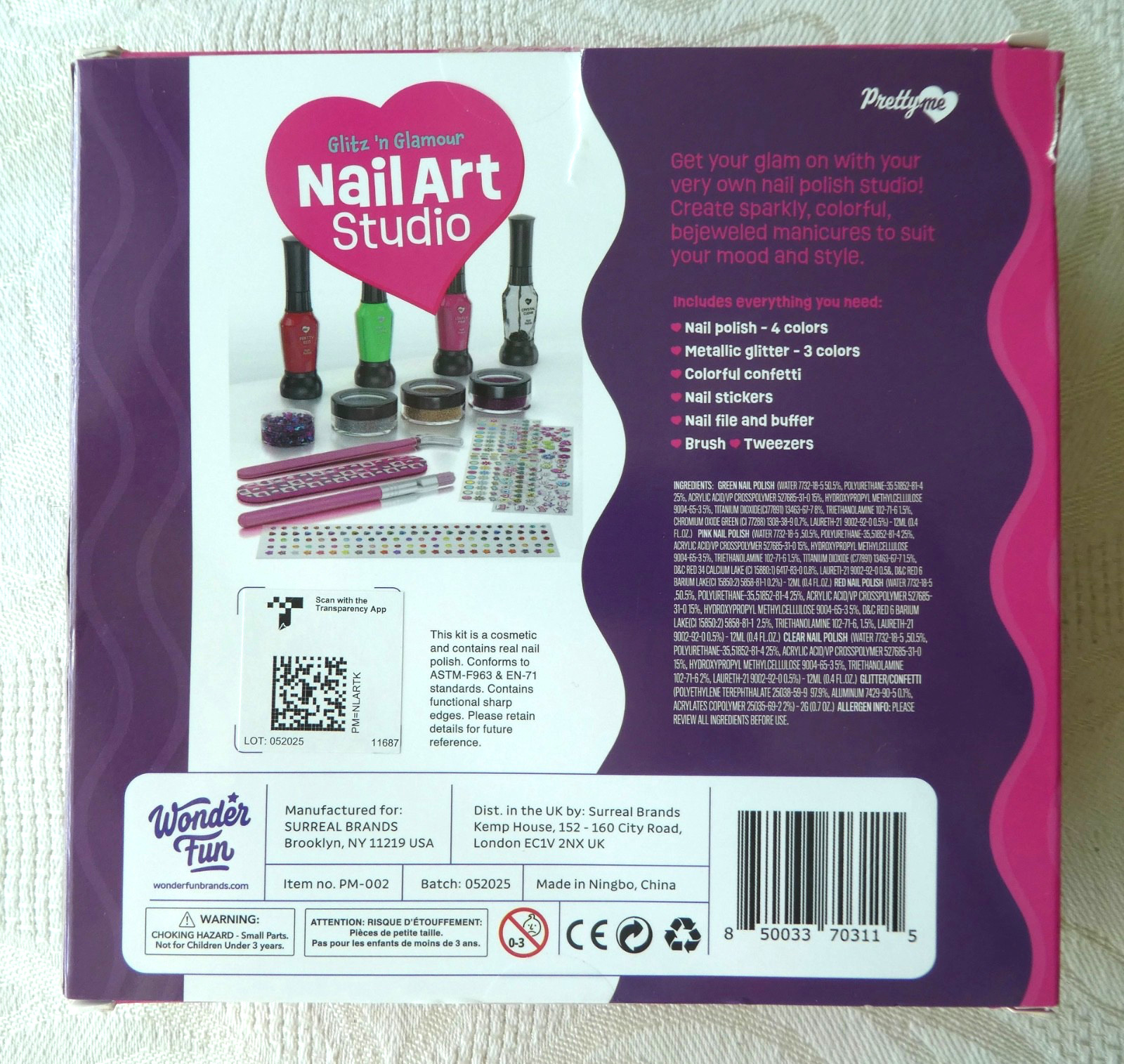 Nail Art Studio for Girls. Nail Polish Kit for Kids Ages 7+ Years. NIB