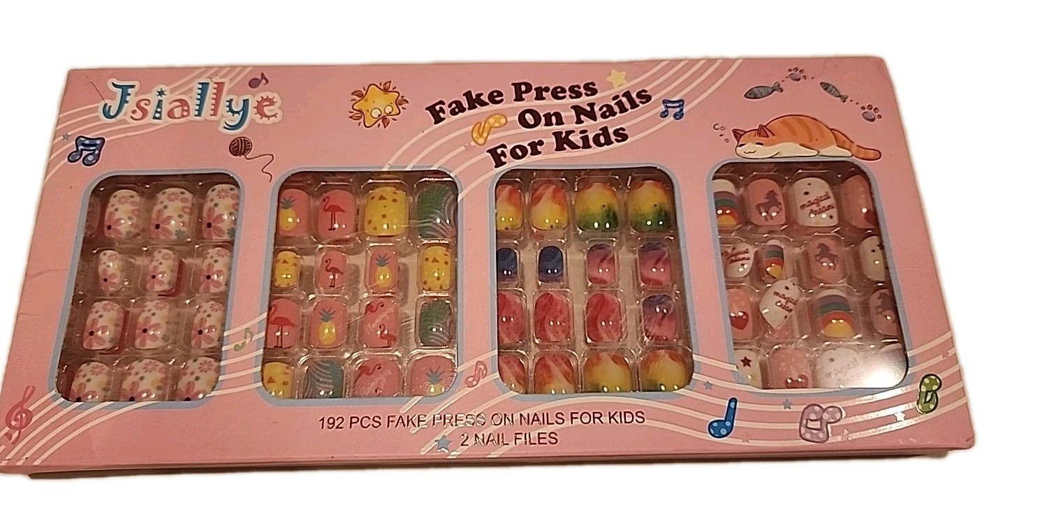 Multiple Style Size and Color Press On Nails for Women, Open Box