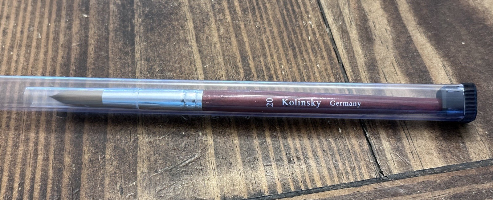 Kolinsky Sable Acrylic Nail Art Brush Round Red Wood Handle Professional size 20