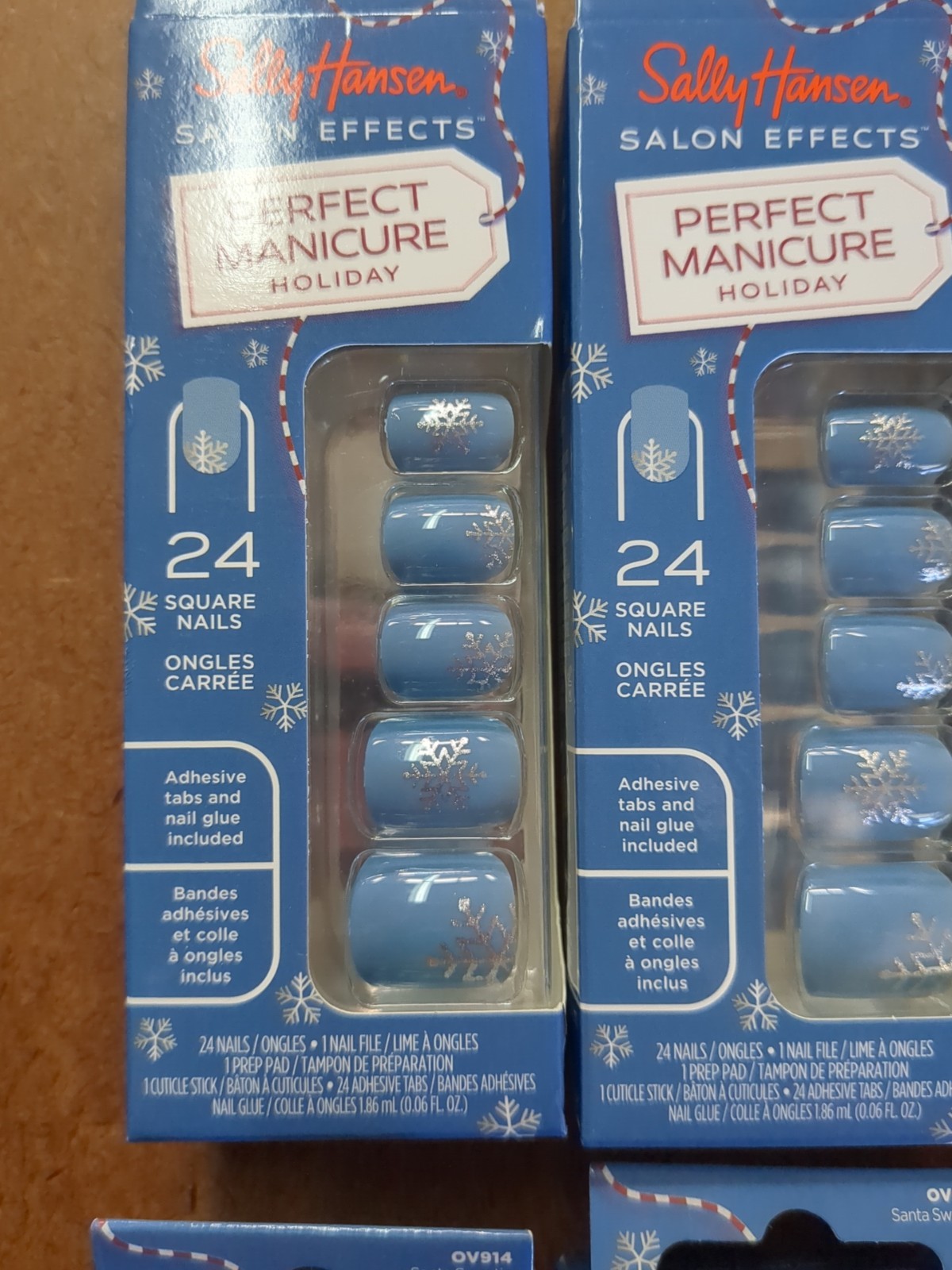 $59.94 Lot of 6 Sally Hansen Salon Effects Press On Nails – Square, Oval, Almond