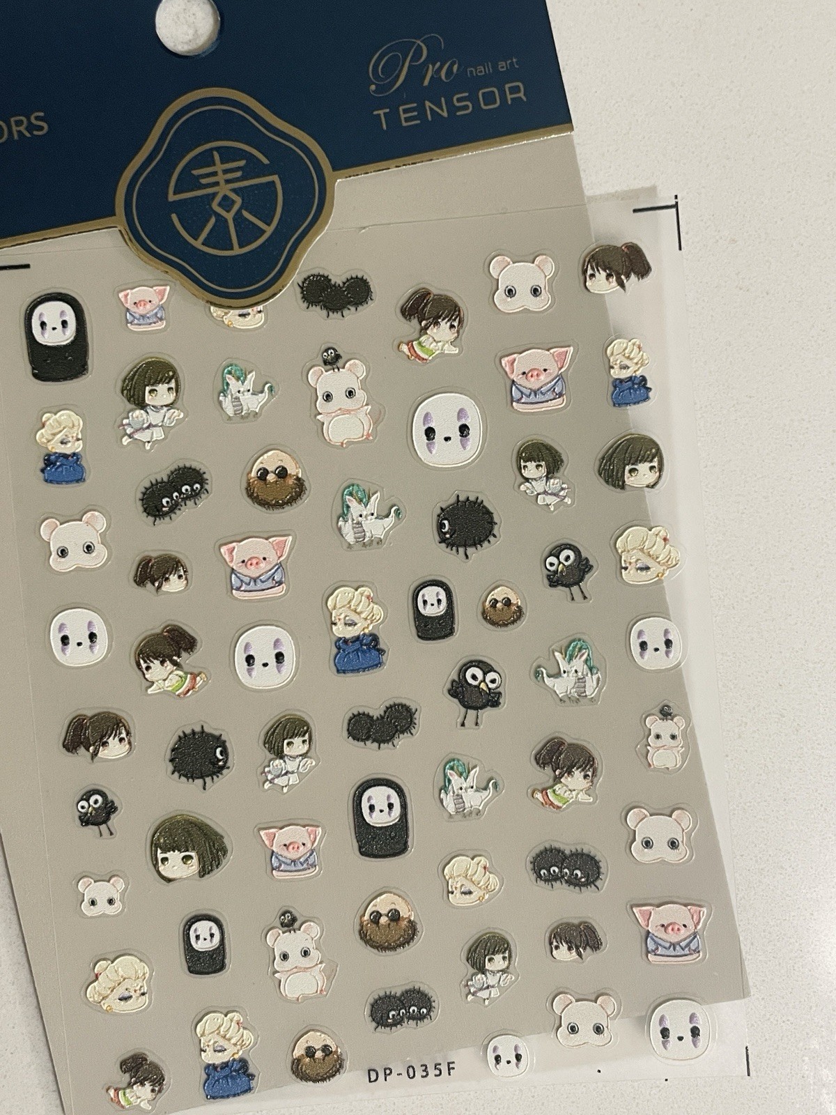 Ghibli 5D High-Quality Nail Stickers – Anime Characters Nail Decals