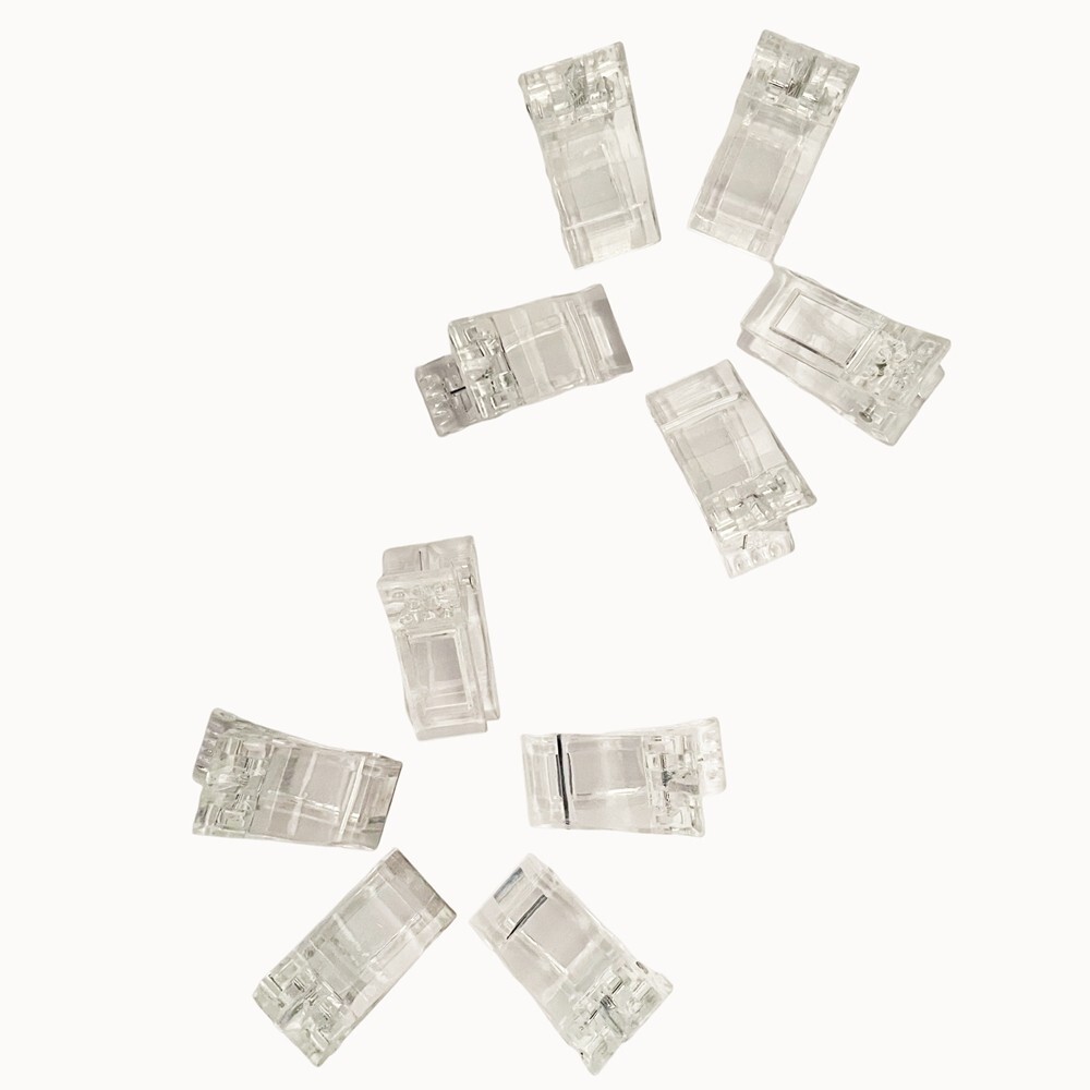 10 PCS/Set Nail Construction Fixation Clip DIY Transparent Fixing Clip Nail Mold