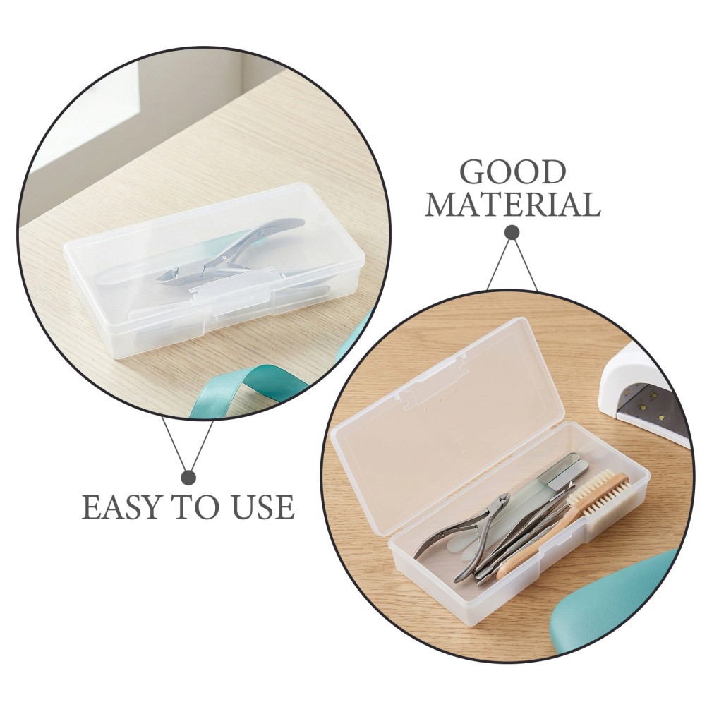 6 Pcs Portable Nail Tool Box Supplies Storage Case Implement Boxes